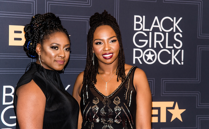 Black Lives Matter founders and Black Girls Rock! Change Agent Award recipients Alicia Garza and Opal Tometi attend the Black Girls Rock! award show at the New Jersey Performing Arts Center in Newark, N.J., April 1, 2016.Gilbert Carrasquillo/FilmMagic